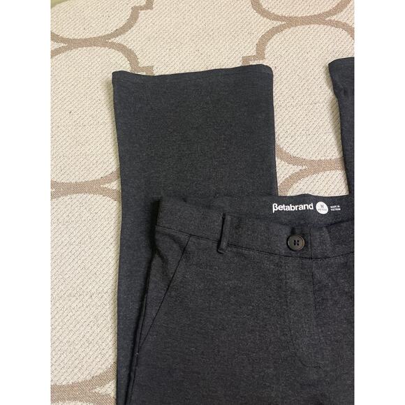 Betabrand Gray Dress Pant Yoga Pant, Bootcut pants, size medium petite, w0104-ch - Picture 4 of 14